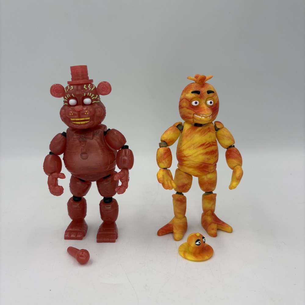 Funko FNAF Freddy Fazbear Funtime Chica Action Figures Lot 2 5" Toys Collectible